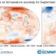 Settembre 2020 il piu’ caldo della storia nel mondo e in Europa