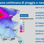 Piogge e nevicate notevoli in Friuli tra il 4-10 Dicembre 2020