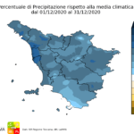 Dicembre 2020 piu’ piovoso dal 1955 in Toscana