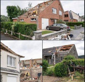 92 edifici danneggiati dal Tornado in Belgio | Rete Meteo ...