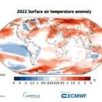 2022 il secondo anno più caldo in Europa e il quinto a livello globale