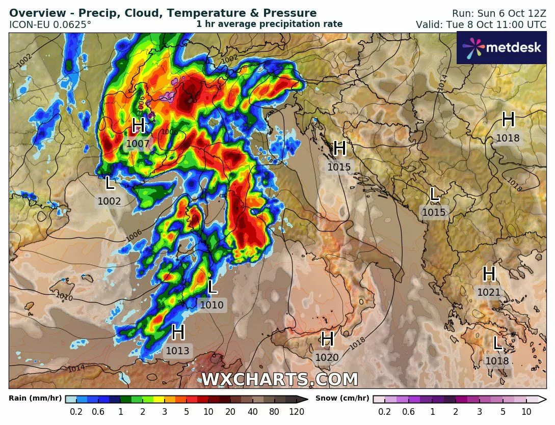 Maltempo forte da Retemeteoamatori