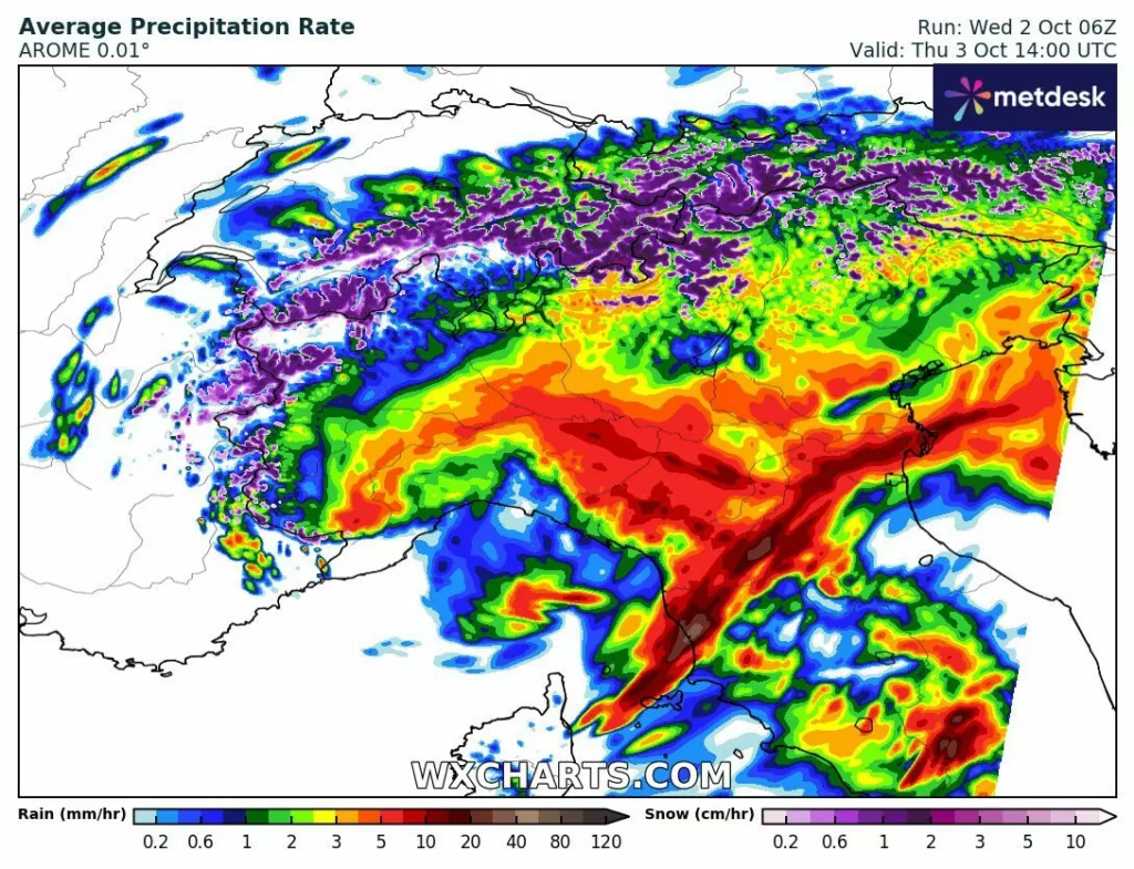 Allerta Meteo Arancione in Toscana: Rischio Idrogeologico e Temporali Forti il 3 Ottobre