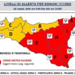 SICILIA: Allerta Meteo ROSSA, Scuole CHIUSE, 17 Gennaio 2025