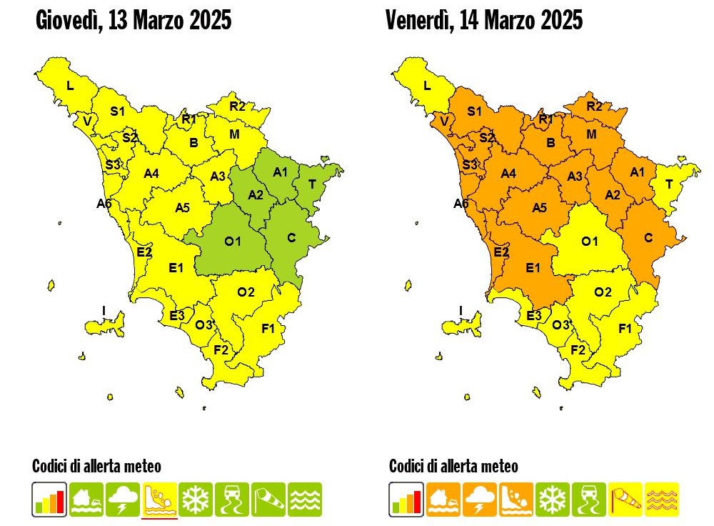 Allerta Meteo ARANCIONE Toscana: Rischio Idrogeologico, Temporali Forti e Mareggiate