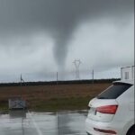 Tempesta Jana a Siviglia: tornado avvistato e danni per il forte vento